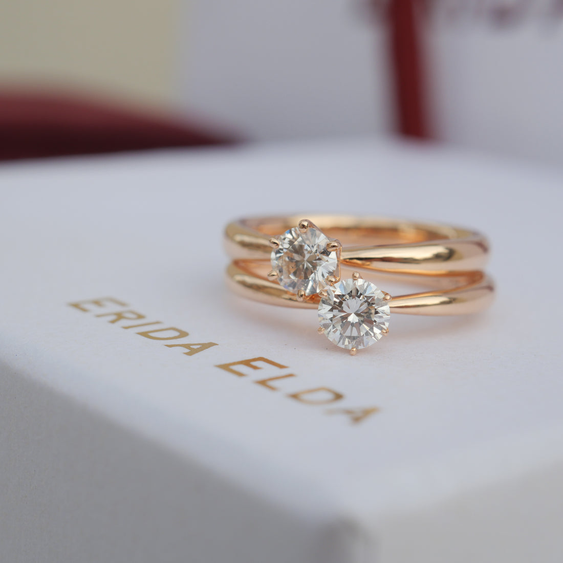 0.3カラット  一粒ダイヤリング　ピンクゴールド　婚約指輪