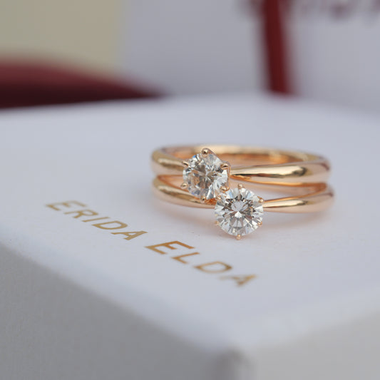 0.3カラット  一粒ダイヤリング　ピンクゴールド　婚約指輪